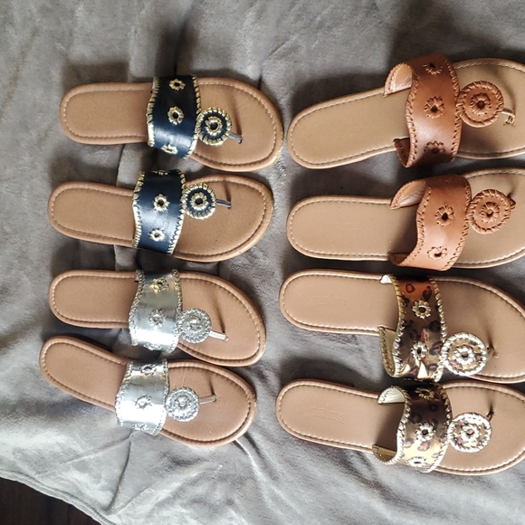 Jack Rogers *INSPIRED* Sandals **LOT OF 4** - Picture 1 of 13